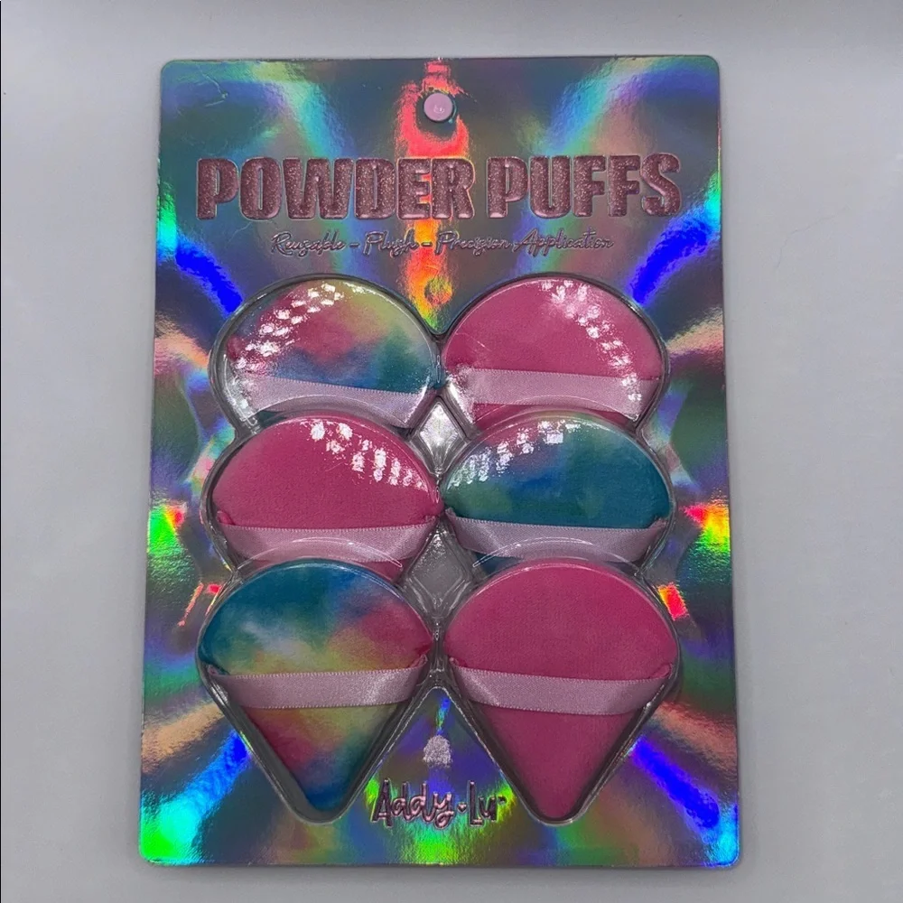 Addy-Lu Powder Puffs Set of 6 Makeup Setting